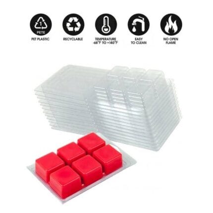 Θήκη για Wax Melts 6πλη Τετράγωνα