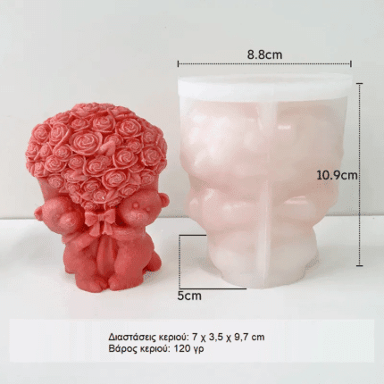 Καλούπι Σιλικόνης Αρκουδάκια Της Αγάπης