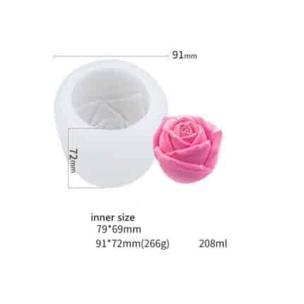 Καλούπι σιλικόνης Τριαντάφυλλο Μονό Μεγάλο